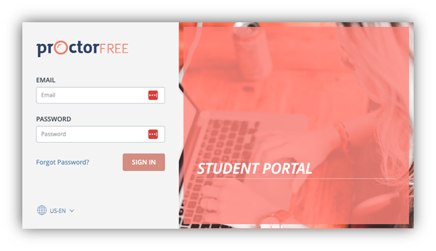 ProctorFree Student Portal Login